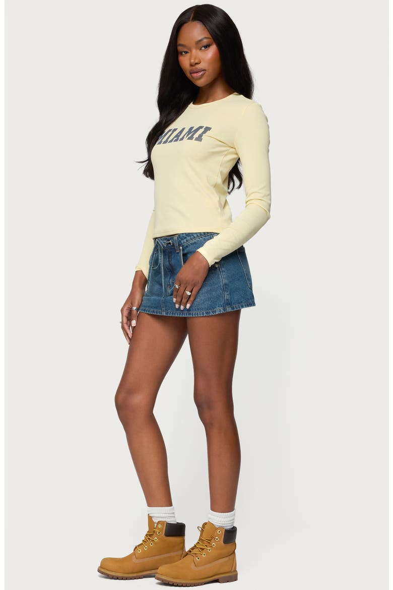 Miami Long Sleeve Graphic T-Shirt, Alternate, color, YELLOW