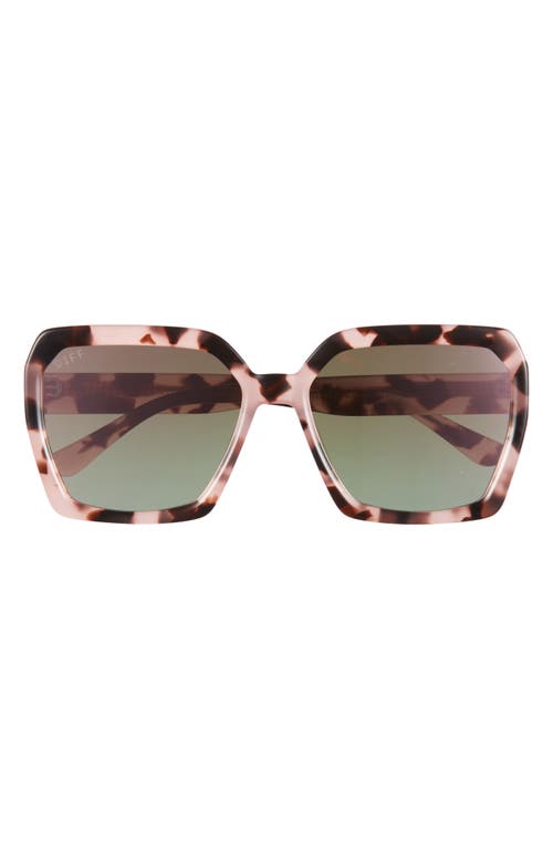 Diff Sloane 54mm Square Sunglasses In Brown