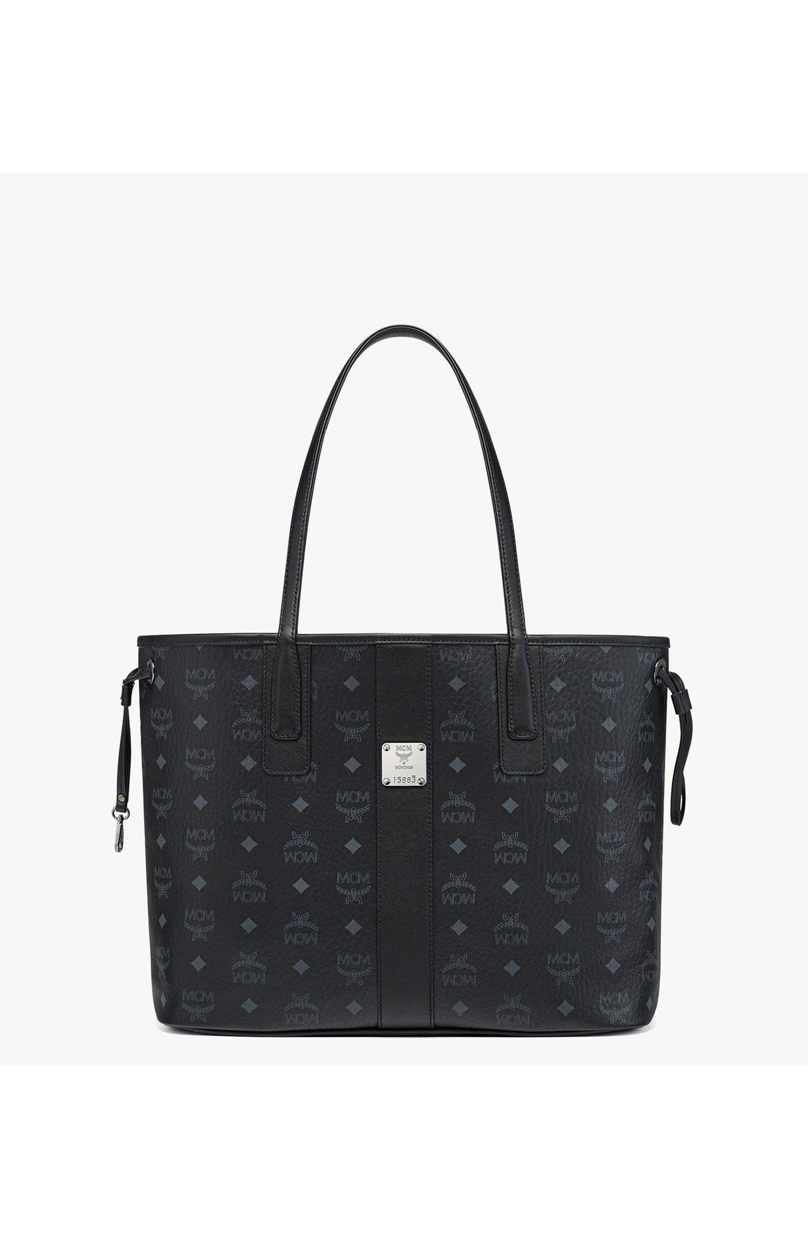 MCM Medium Liz Reversible Shopper, Main, color, Black