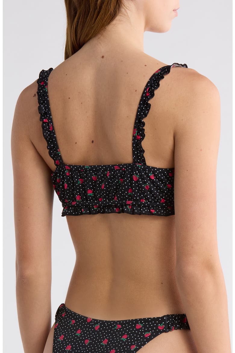 Ophelia Bikini Top, Alternate, color, STRAWBERRY DOTS