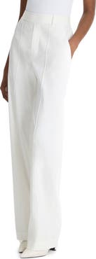 Vince Joan High Rise Linen Blend Pull-On Pants