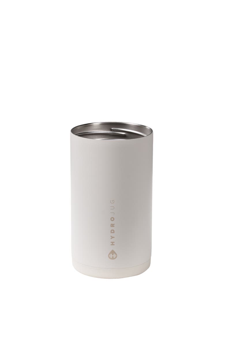 Standard Can Cooler, Insulated Stainless Steel Cup with Screw-Top Ring & Non-Slip Rubber Base, Alternate, color, Linen