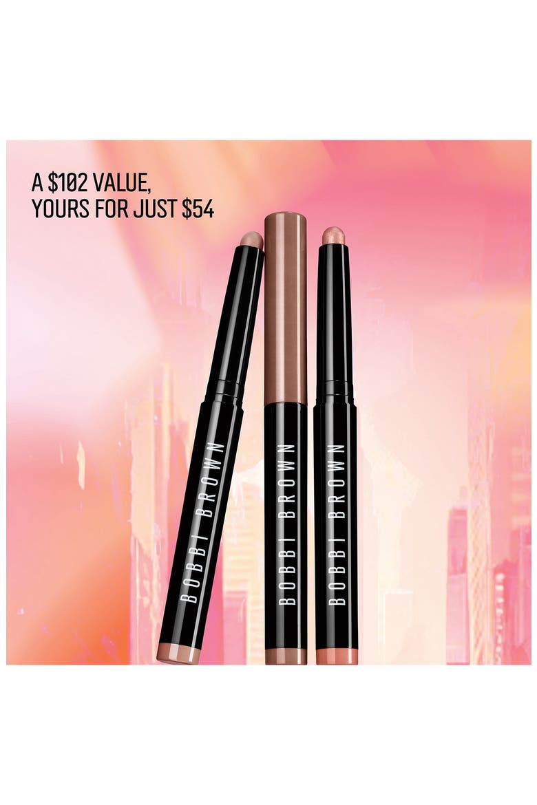 Golden Glow Waterproof Cream Eyeshadow Stick Set $102 Value, Alternate, color, BRONZE/ TAUPE/ PEACH