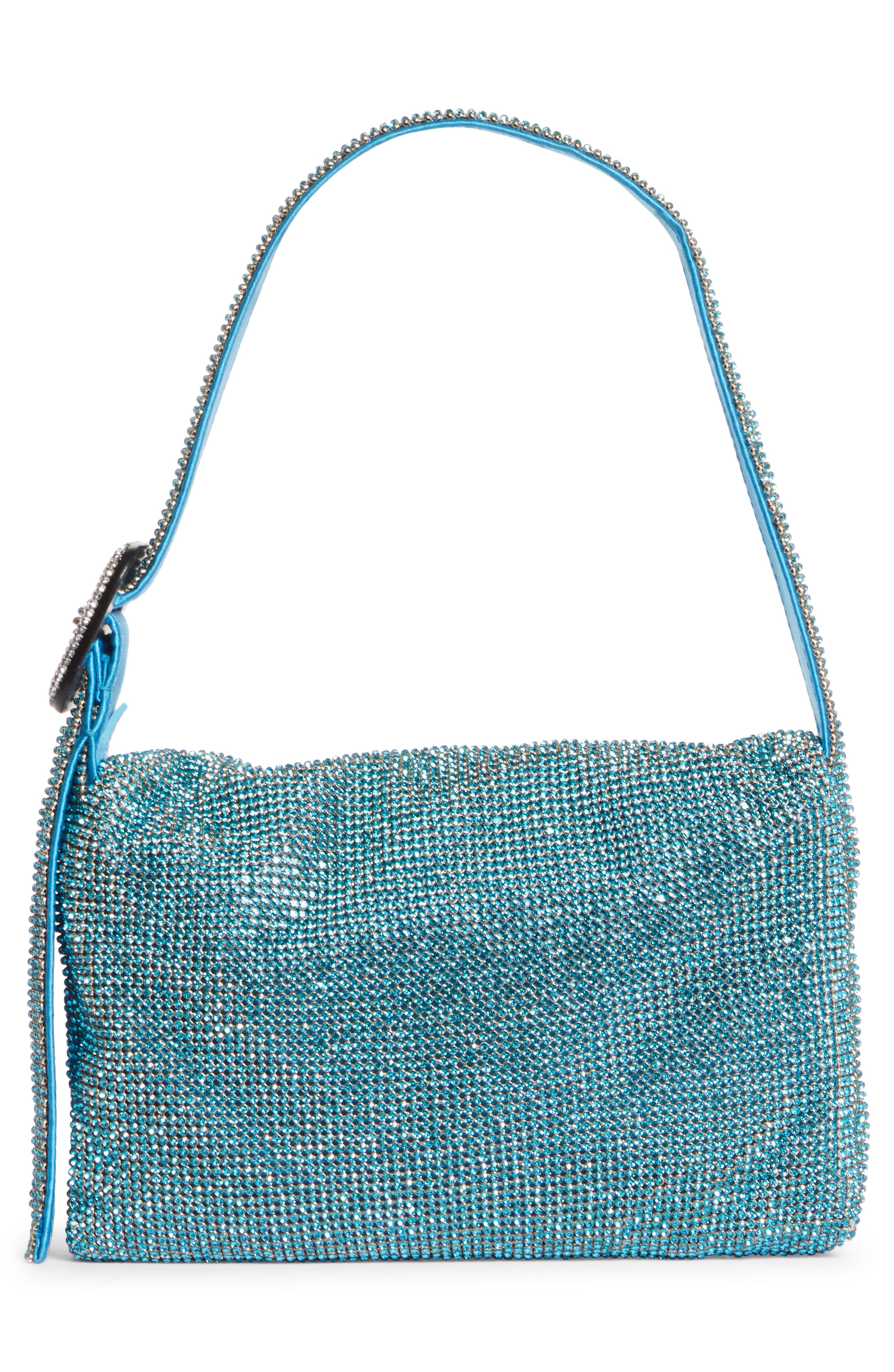 Benedetta Bruzziches Vitty Mignon Crystal Mesh Shoulder Bag, Alternate, color, 