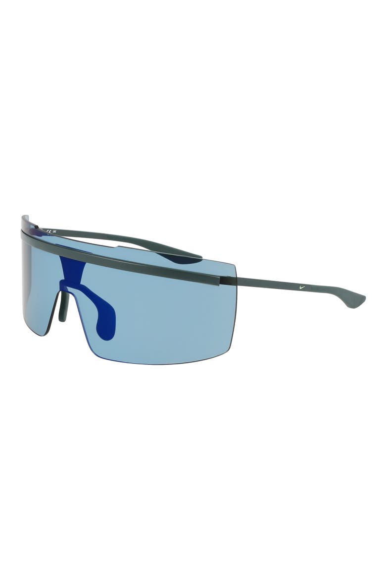 Echo Shield 67mm Sunglasses, Alternate, color, MATTE VINTAGE GREEN / BLUE MIR
