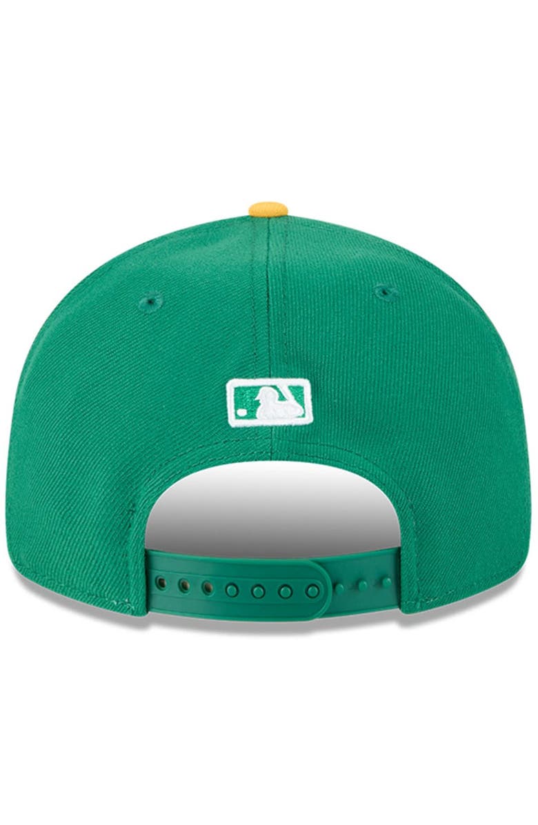 New Era Men's New Era Green/Gold Athletics Baseball Hall of Fame Retro Crown 9FIFTY Adjustable Hat, Alternate, color, 