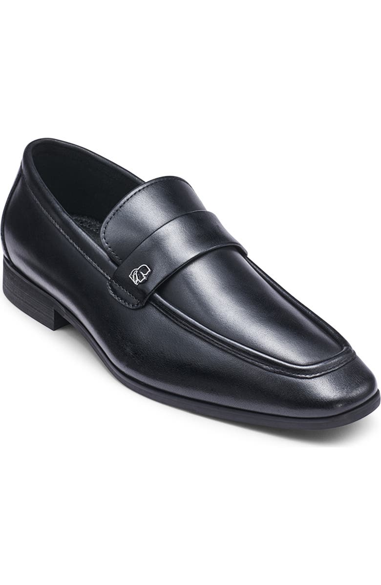 KARL LAGERFELD PARIS Leather Loafer, Main, color, Black