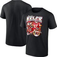 FANATICS Men's Fanatics Travis Kelce Black Kansas City Chiefs Notorious Player Graphic T-Shirt