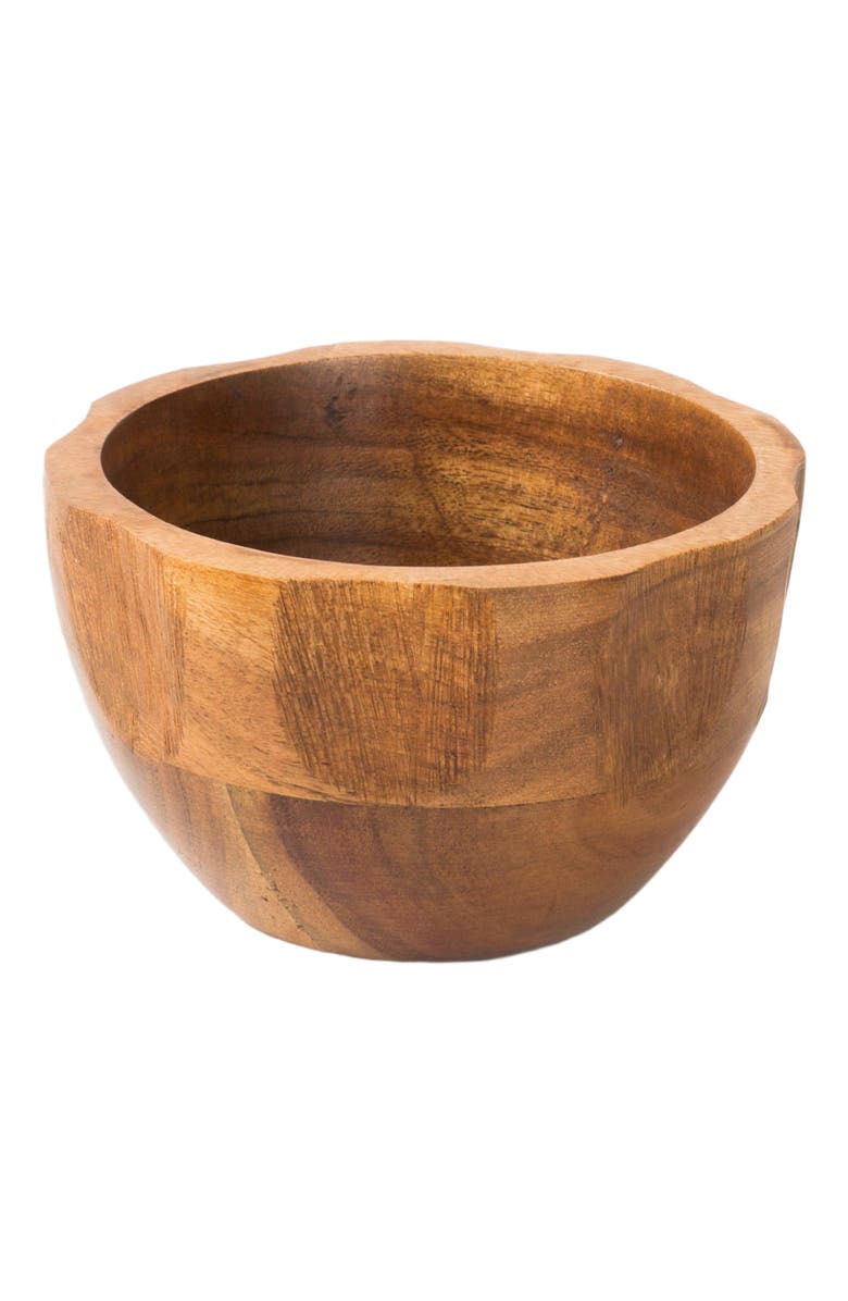 Mela Artisans Gravon Acacia Nut Bowls, Alternate, color, Brown