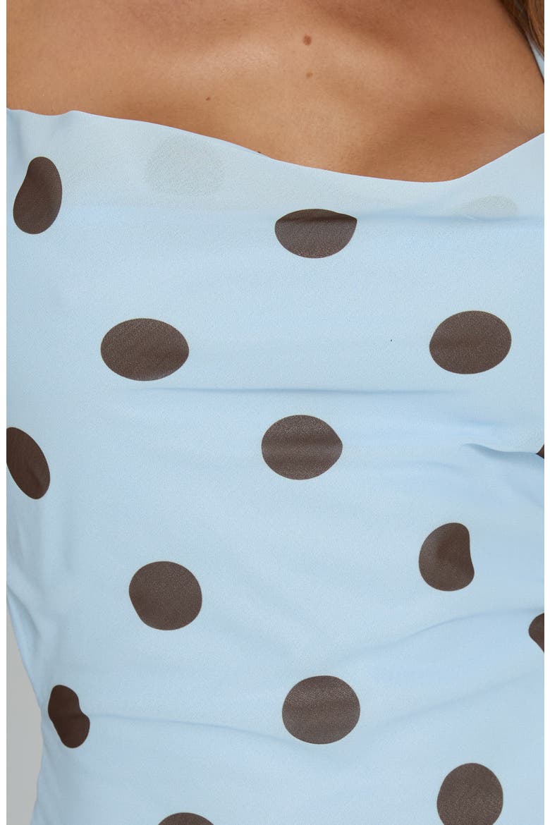 Celena Polka Dotted Maxi Dress, Alternate, color, BLUE POLKA DOT