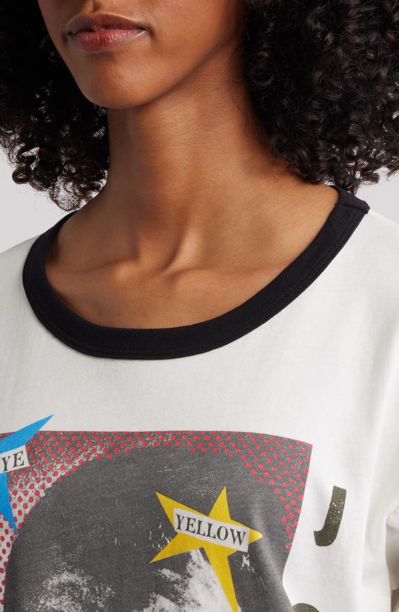 Daydreamer Elton John 1973 Pop Art Cotton Graphic T-Shirt, Alternate, color, Vintage White