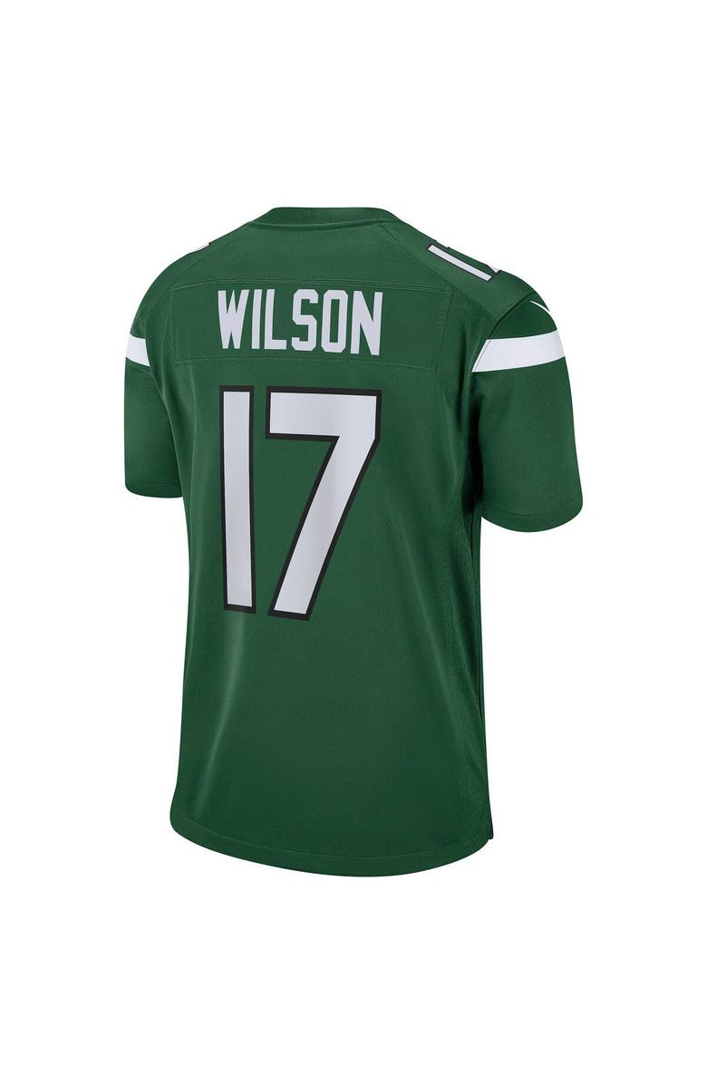 Nike Men's Nike Garrett Wilson Green New York Jets Player Game Jersey, Alternate, color, 
