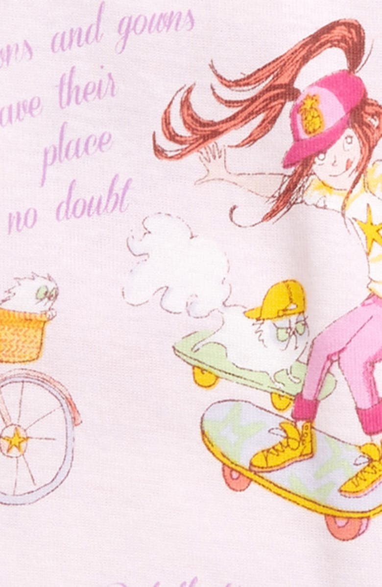 Books to Bed 'Princesses Wear Pants' Fitted Two-Piece Pajamas & Book Set, Alternate, color, 