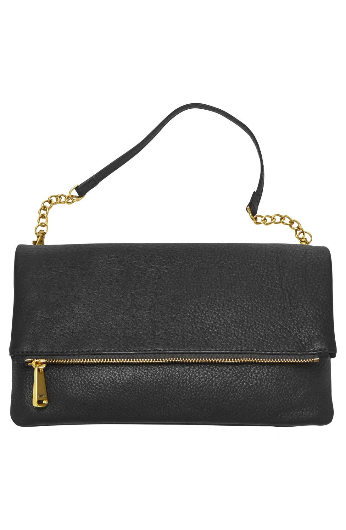 Fossil 'Erin' Foldover Clutch, Alternate, color, 