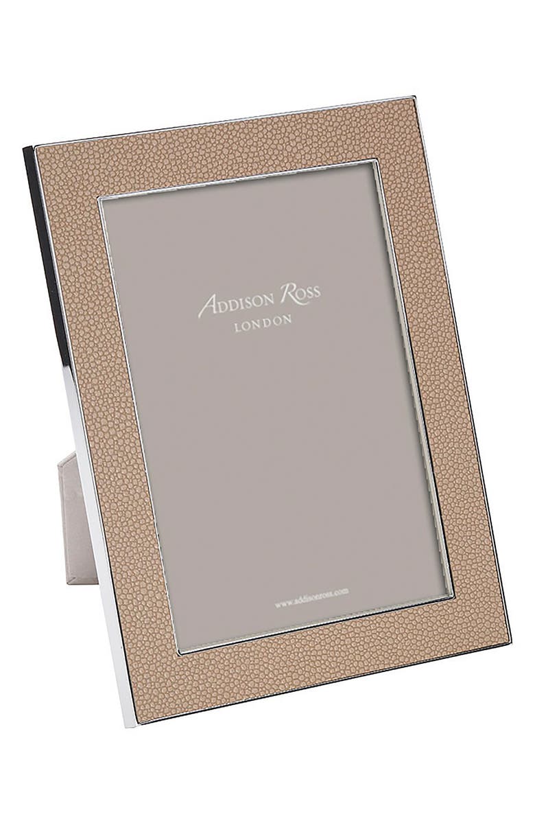 Addison Ross London Faux Shagreen Picture Frame, Main, color, Brown