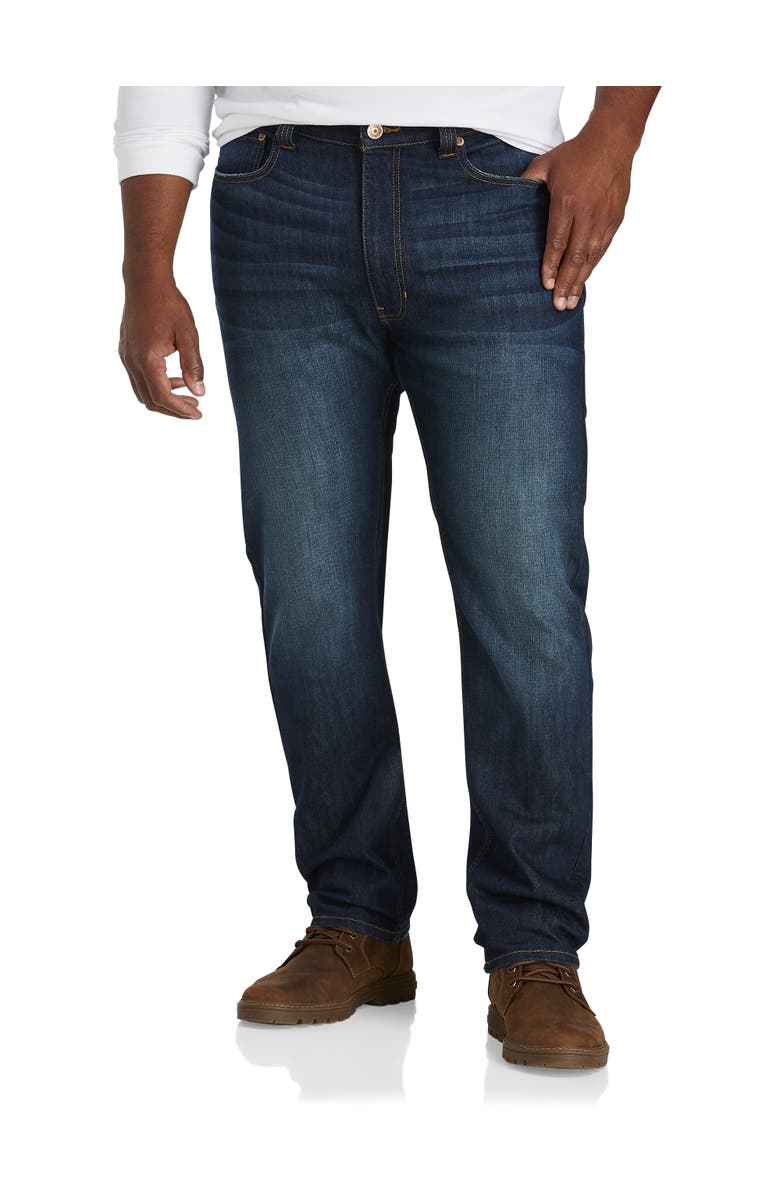 True Nation by DXL Murphy Blue Tapered-Fit Stretch Jeans, Main, color, Murphy Blue Eco