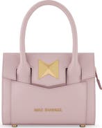 Mac Duggal Gold Plated Hardware Small Leather Tote Bag