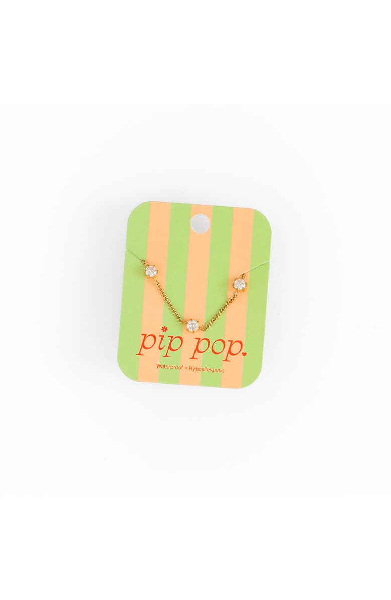 Pip Pop Diamond Repeat Necklace, Alternate, color, Gold