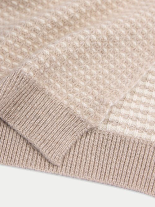 Gobi Cashmere Cashmere Waffle Knit Scarf In Gray