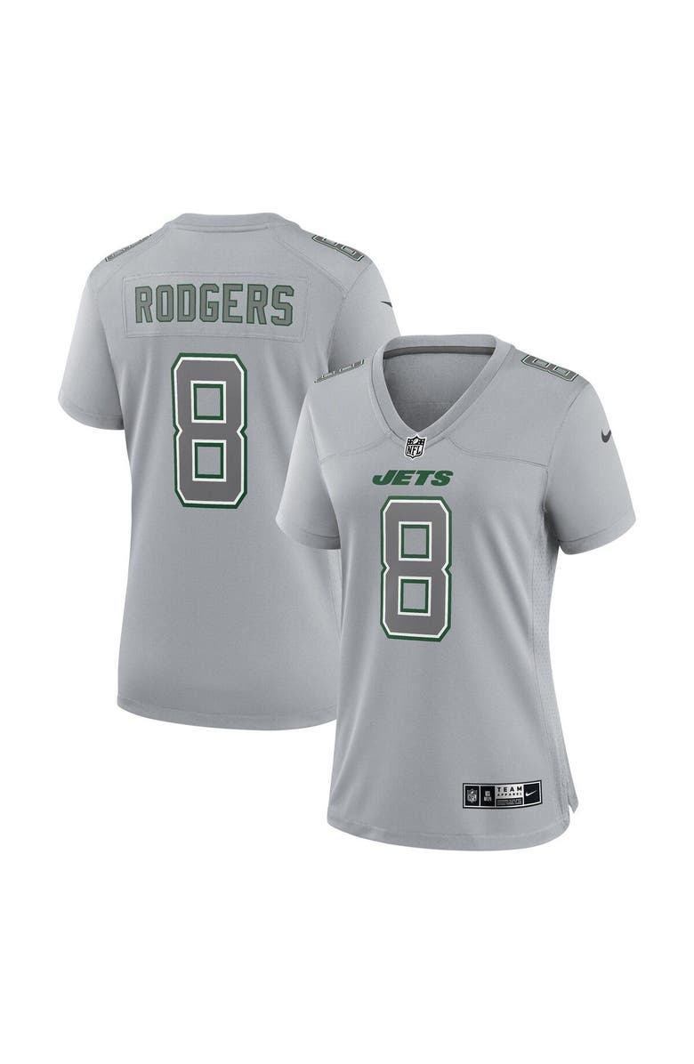 Nike Women's Nike Aaron Rodgers Heather Gray New York Jets Atmosphere Fashion Game Jersey, Main, color,