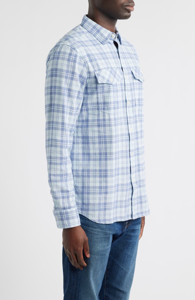 vineyard vines Hummock Pond Regular Fit Plaid Cotton Button-Up Shirt, Alternate, color, Ice Water