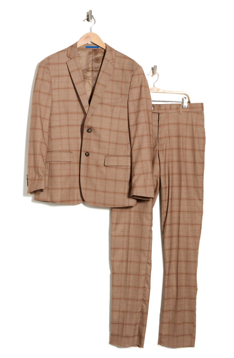 Gino Vitale Slim Fit Two-Piece Suit, Main, color, Tan