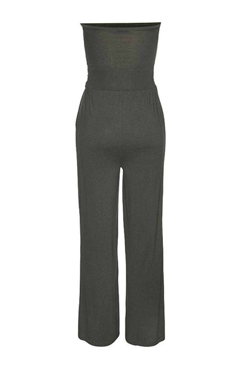 LASCANA Women's Strapless Jumpsuit, Alternate, color, Olive