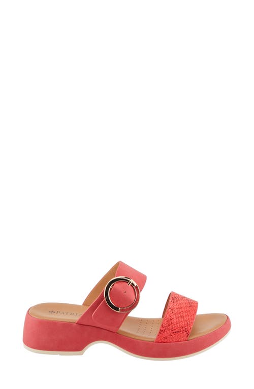 Patrizia By Spring Step Fenna Slide Sandal In Red