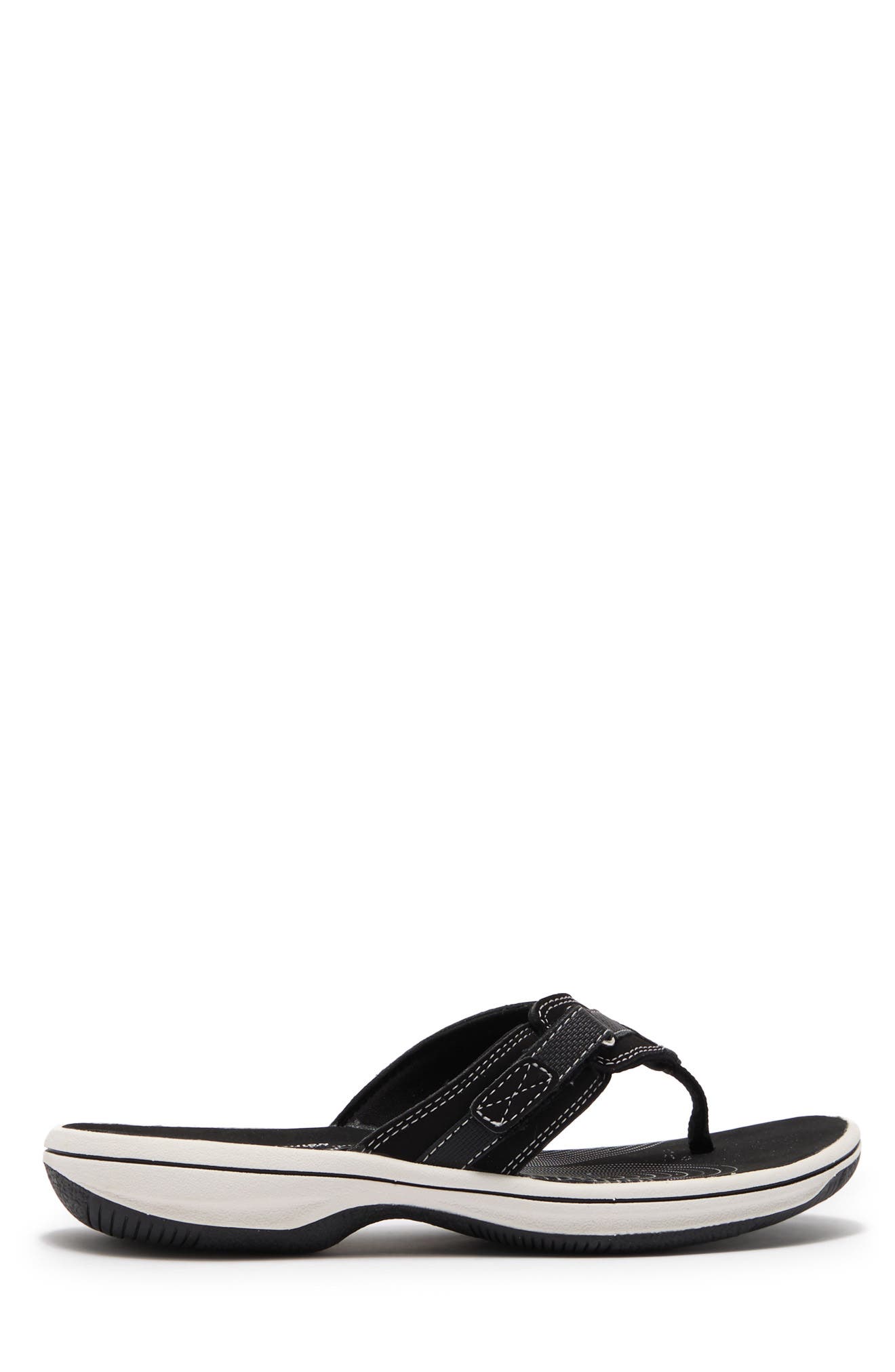 Breeze Sea Thong Sandal, Alternate, color, BLACK SYNT