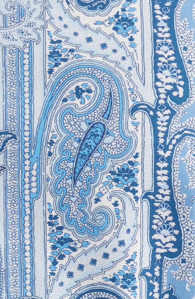 Etro Roma Stretch Cotton Dress Shirt, Alternate, color, Printed Azure Base