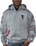STARTER Men's Starter Gray Atlanta Falcons Thursday Night Gridiron Throwback Full-Zip Jacket