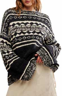 Free People Dani Oversize Cotton Blend Sweater