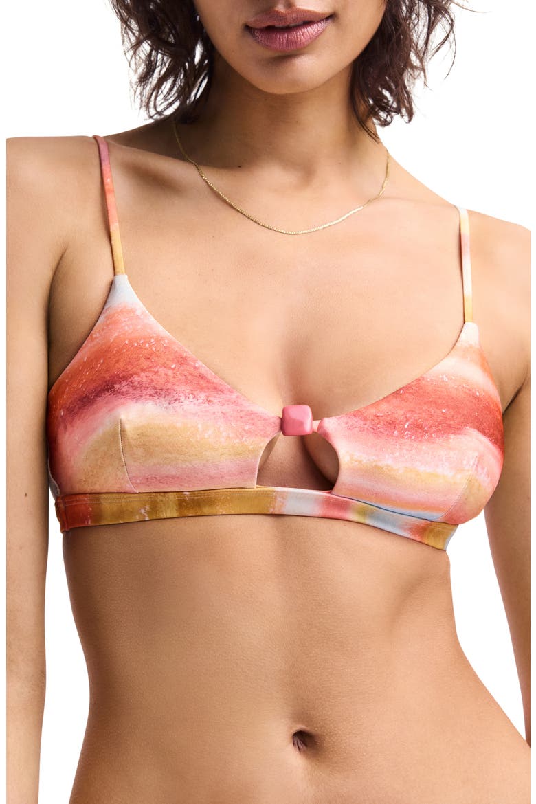 Terra Cutout Bikini Top, Main, color, TERRA FORMS ECOSHIMMER
