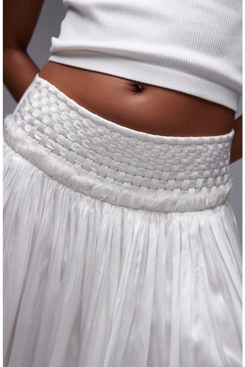 Crinkle Maxi Skirt, Alternate, color, IVORY