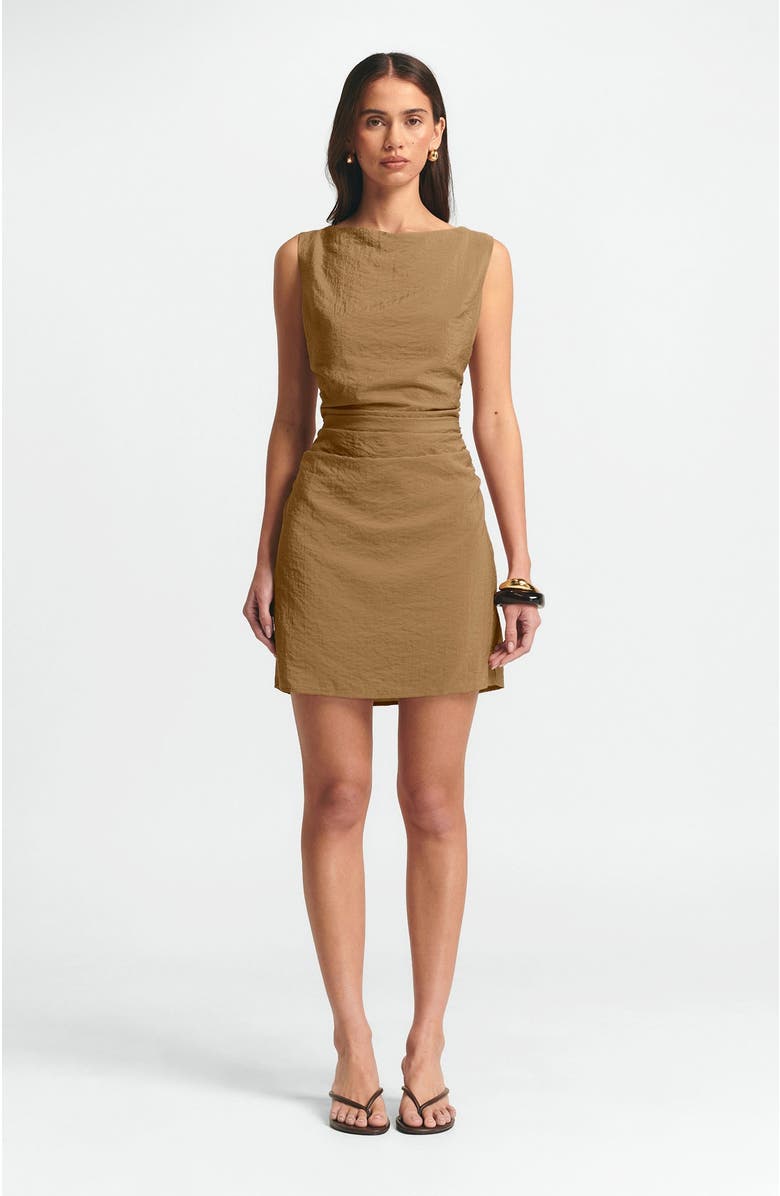 ST MRLO Sara Mini Dress, Alternate, color, Brown
