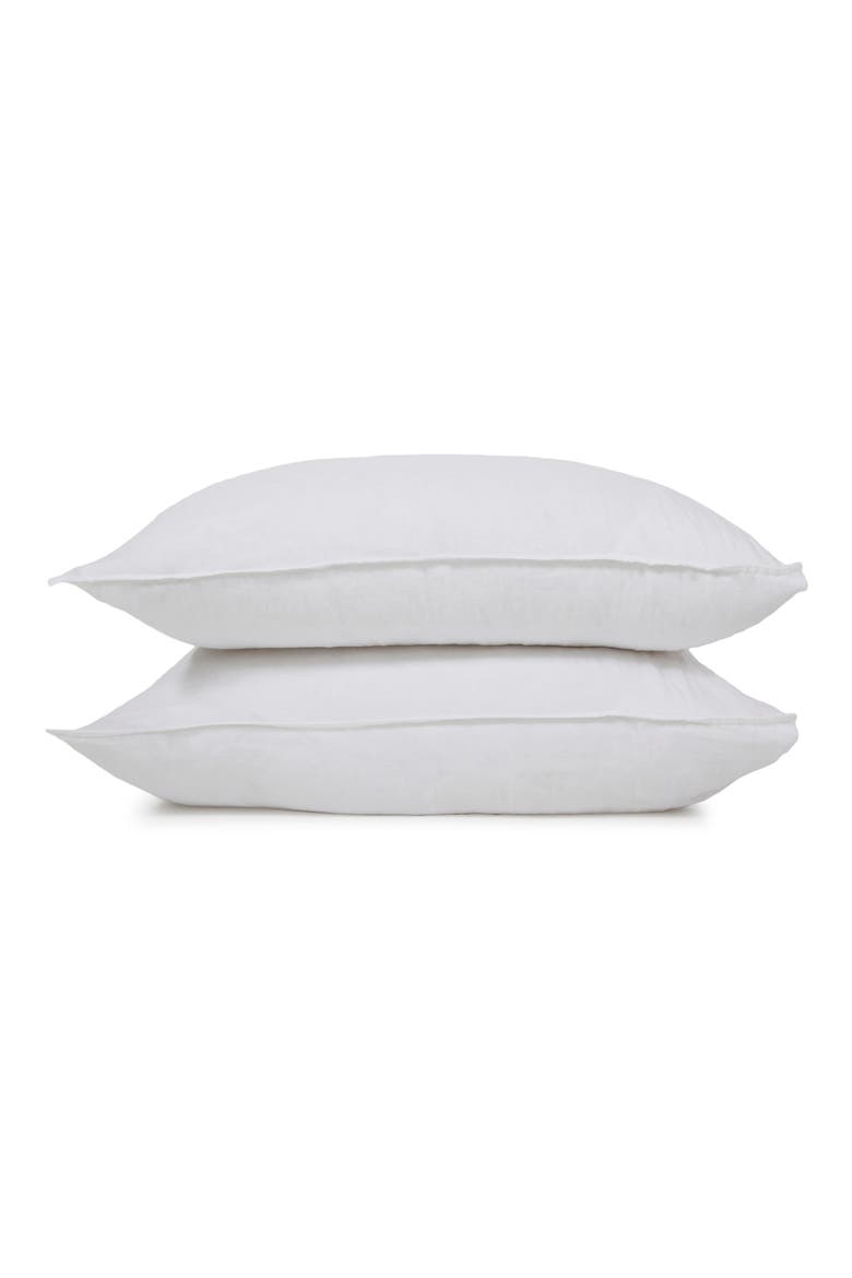 Parker Linen Sham Set, Main, color, WHITE
