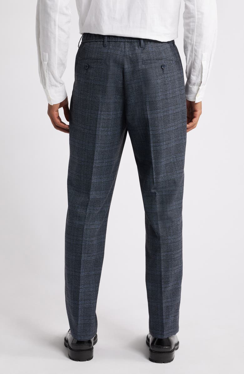 Open Edit Slim Fit Pattern Pants, Alternate, color, Navy Grid