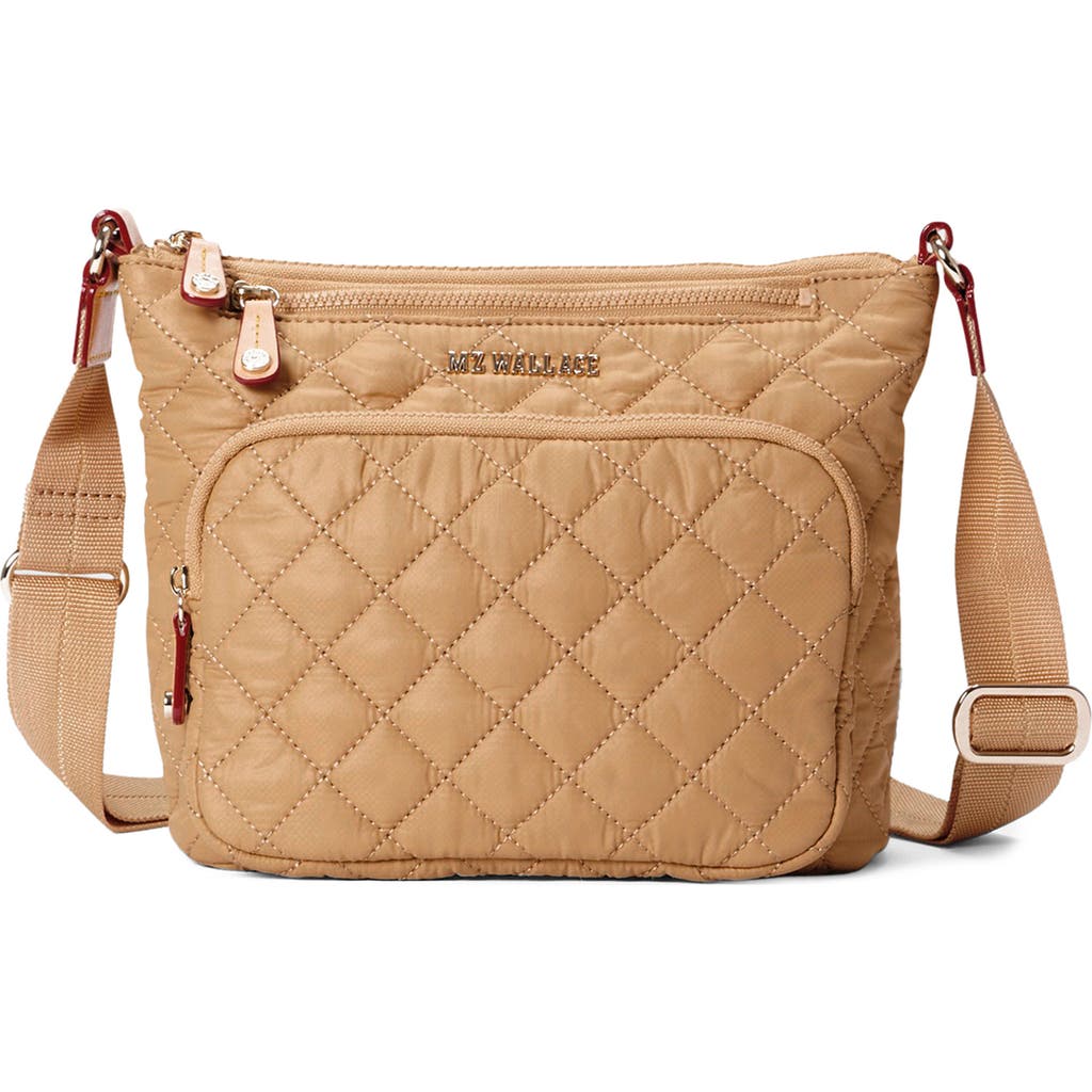 Shop Mz Wallace Metro Scout Deluxe Crossbody Bag In Caramel