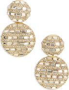 BaubleBar Crystal Two Drop Statement Earrings