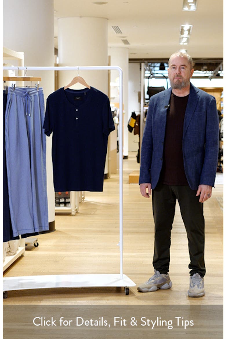 Ribbed Henley Pajama T-Shirt video
