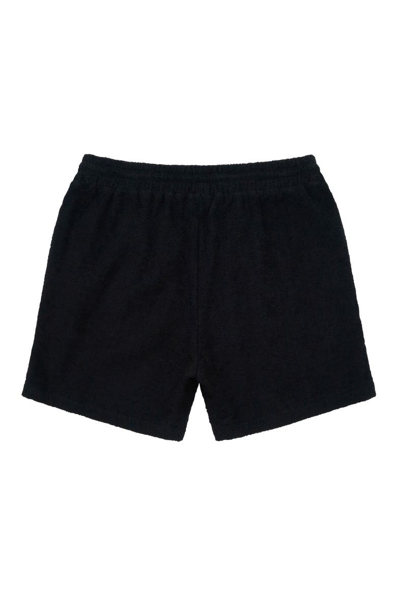 Clyde Pull-On Terry Shorts, Alternate, color, BLACK