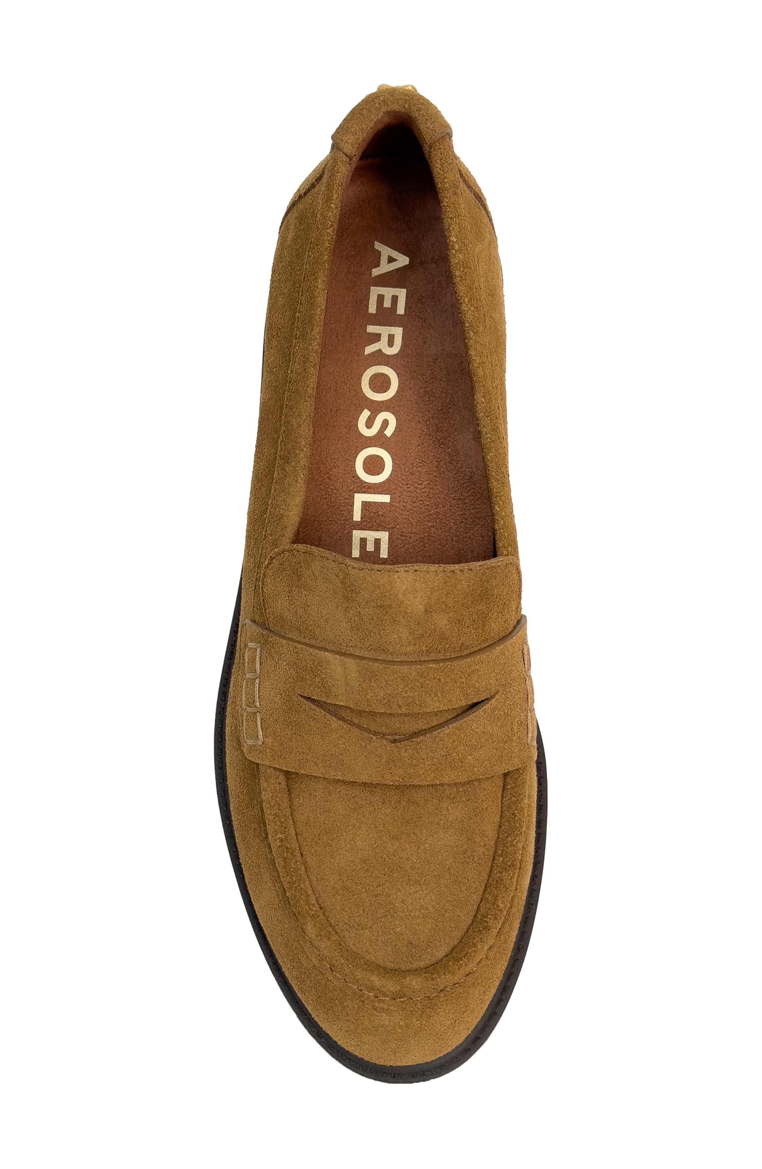 Poeta Penny Loafer, Alternate, color, TOBACCO