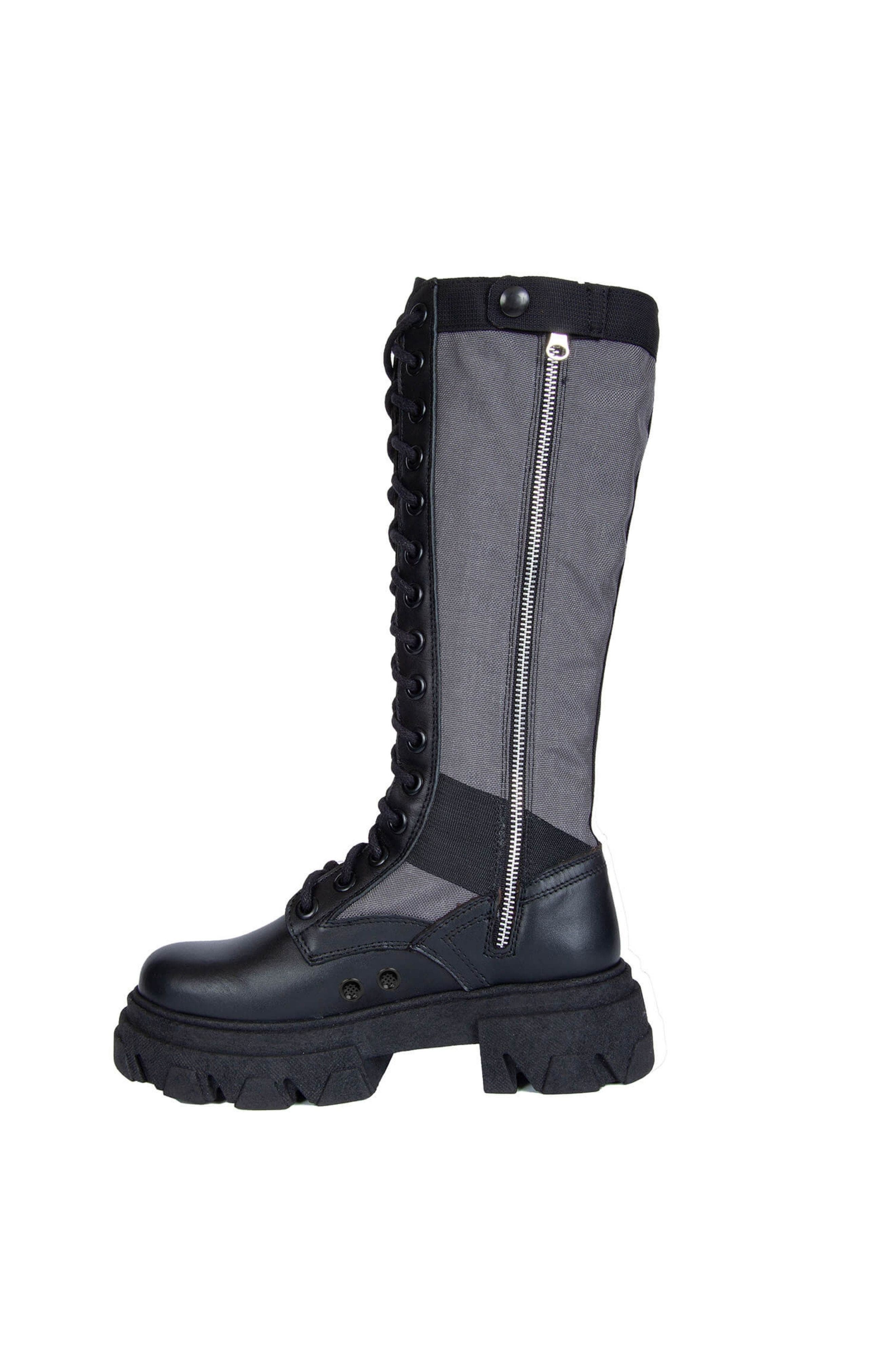Tall Jungle Boots, Alternate, color, Grey/black