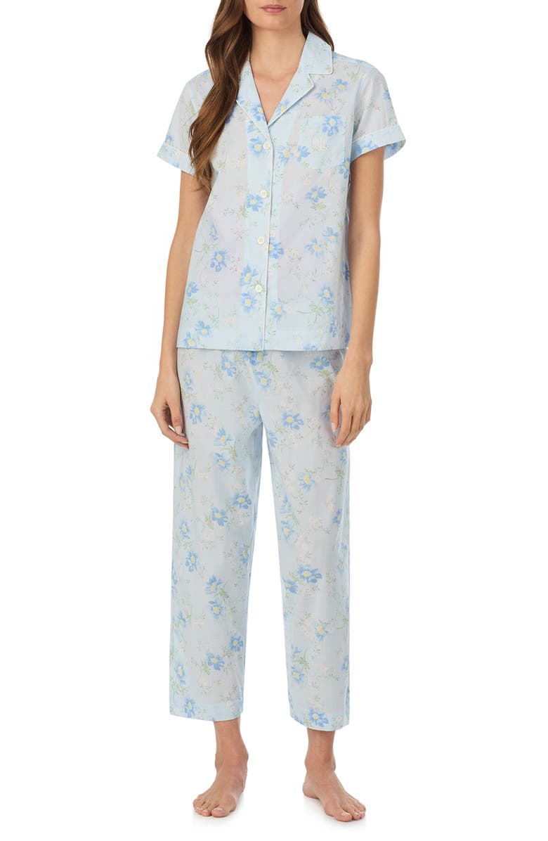 Lauren Ralph Lauren Short Sleeve Pajamas, Main, color,