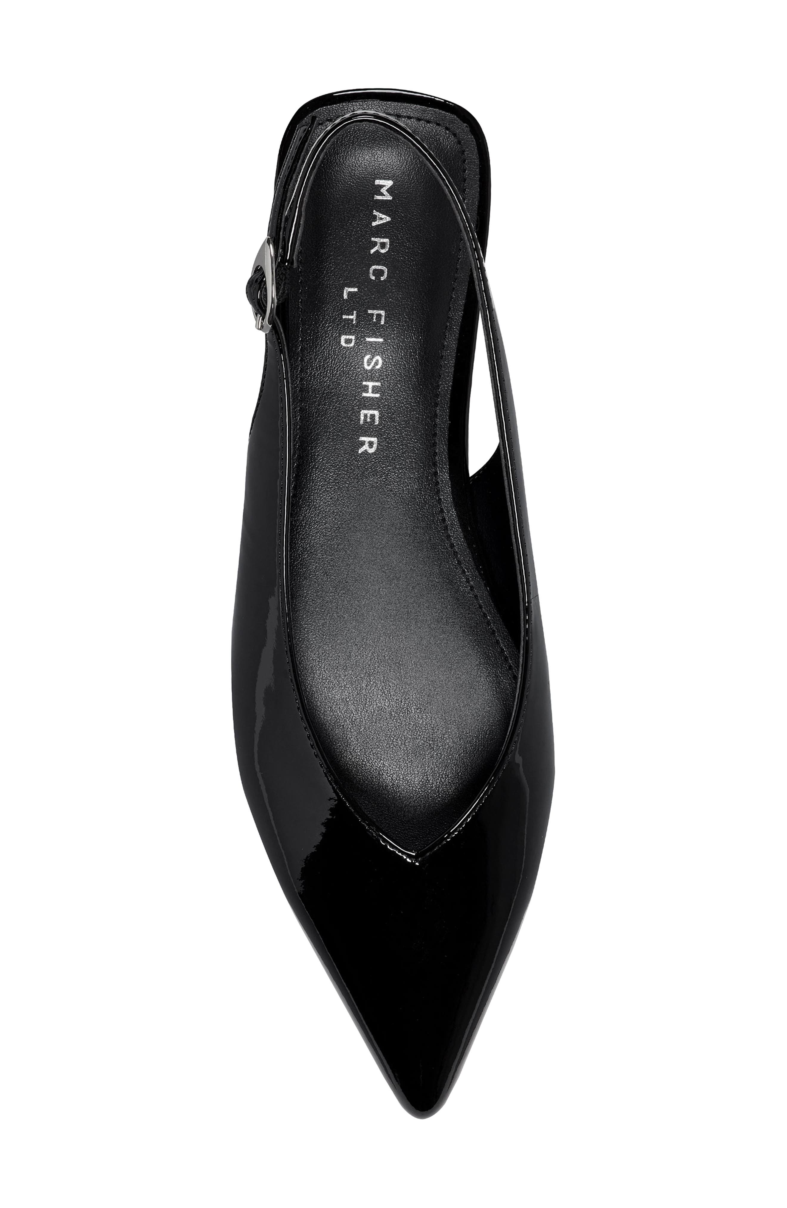 Marc Fisher LTD Gabra Pointed Toe Slingback Flat, Alternate, color, 