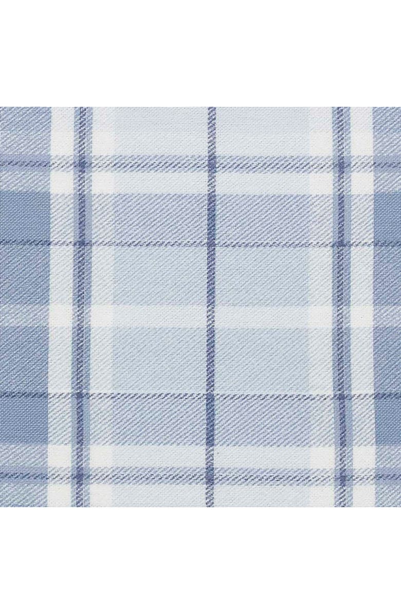 Laura Ashley Mulholland Plaid Cotton Flannel King Sheet Set, Alternate, color, Blue