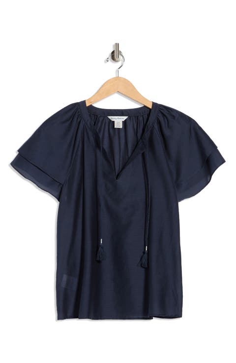 Lagoon Flutter Sleeve Top