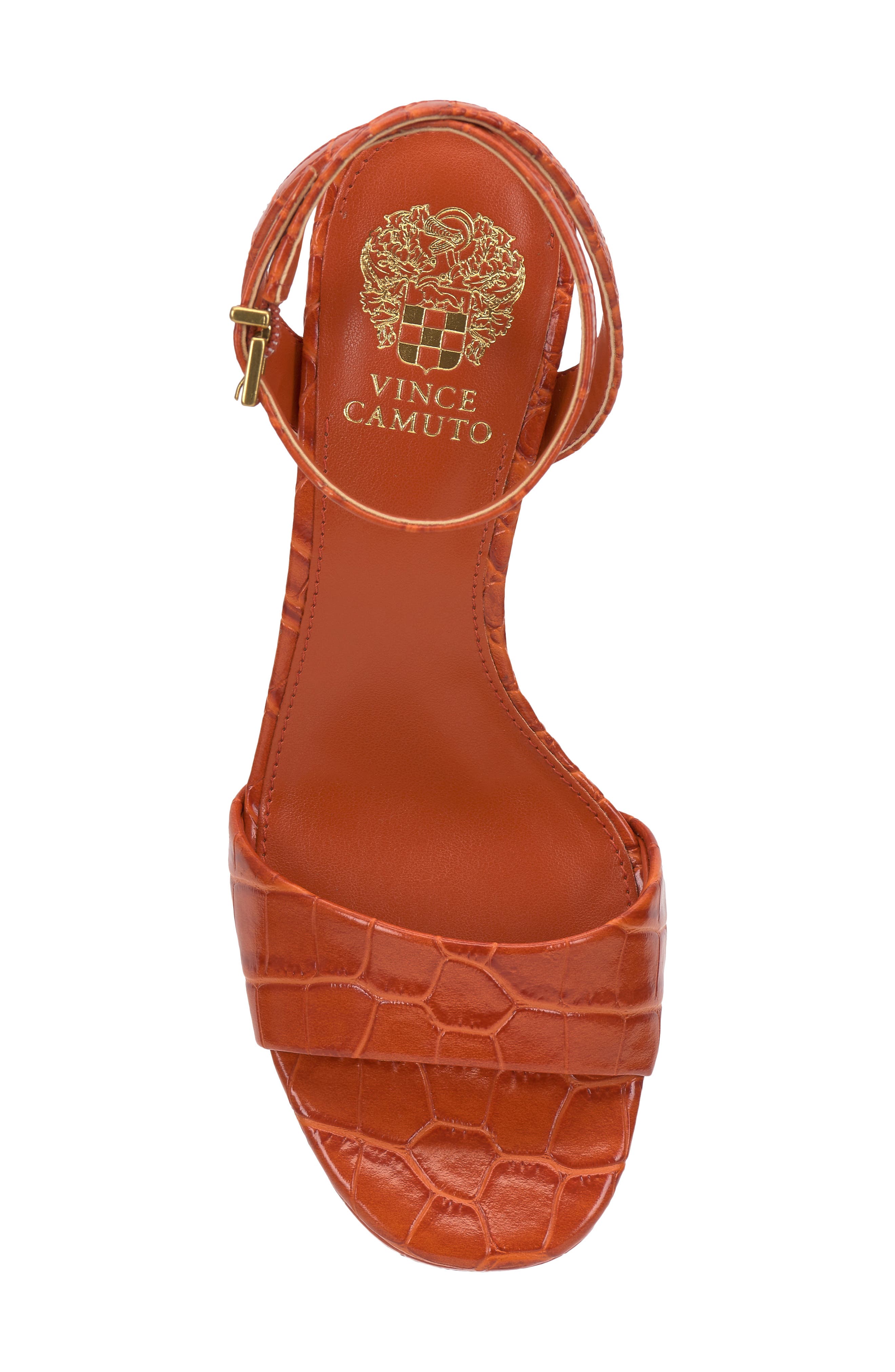 Vince Camuto Pendry Ankle Strap Platform Sandal, Alternate, color, Sunset