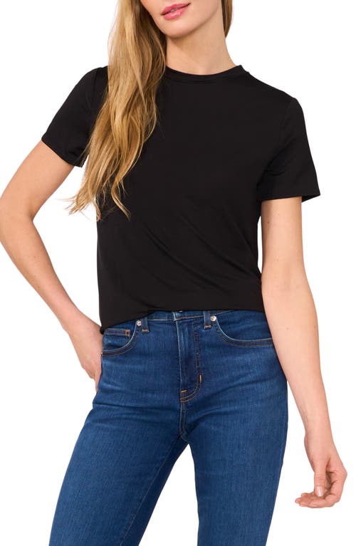 Ted Baker Crewneck T-shirt In Rich Black