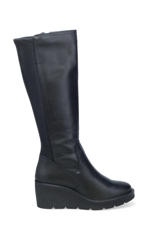 Miz Mooz Adriana Platform Wedge Boot In Black